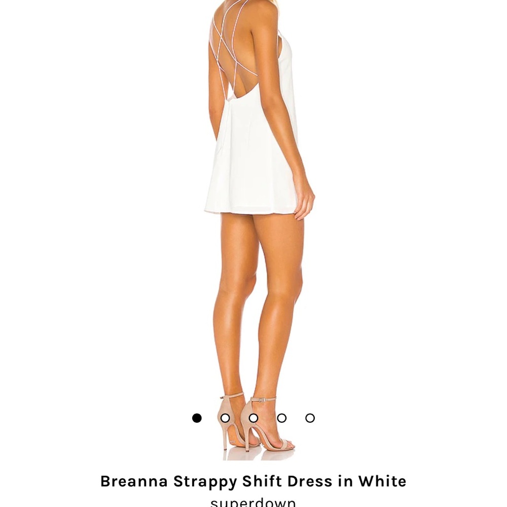 Unworn Strappy White Mini Shift Dress
